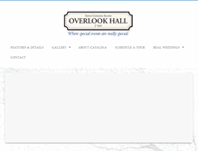 Tablet Screenshot of overlookhall.com